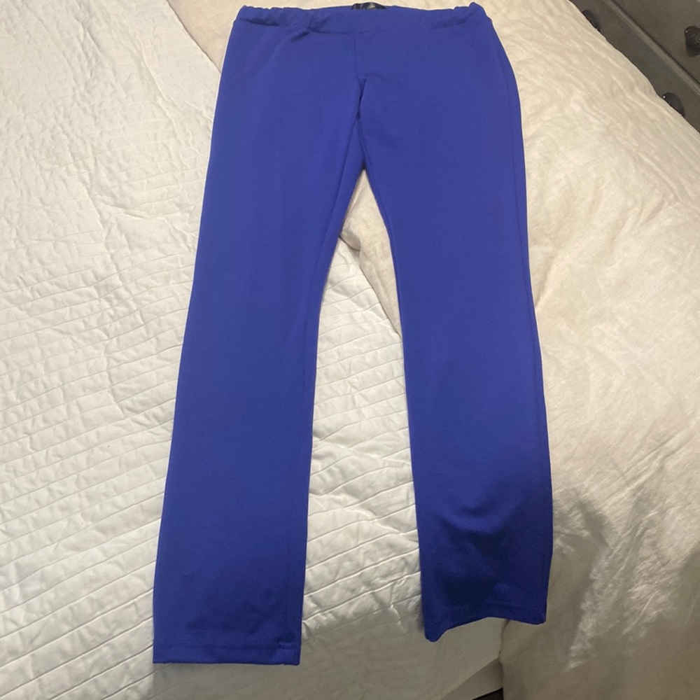 Electric blue thick legging pants